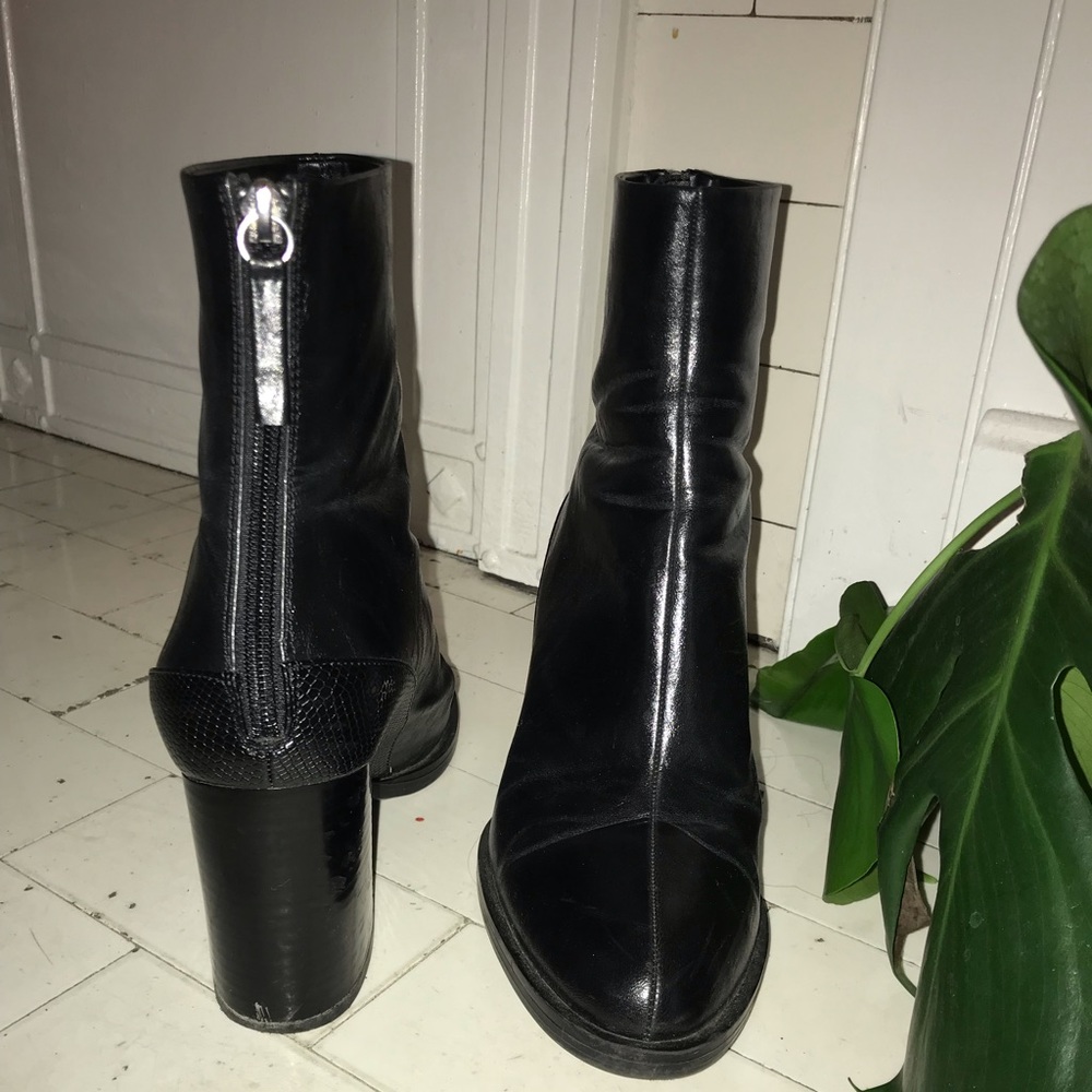 Zara Heeled Black Boots